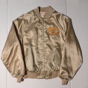 Vintage 80s Satin Bomber Jacket: Ford Meter Box Co. - Made in USA