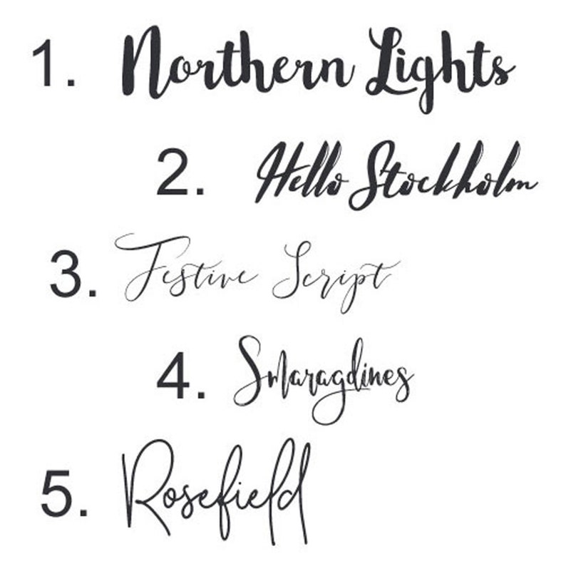 Your Custom Text Design in Your Color Using Pro Fonts for Uploading to