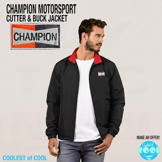 Vintage Champion Spark Plug Jacket Men's Medium Cutter & Buck