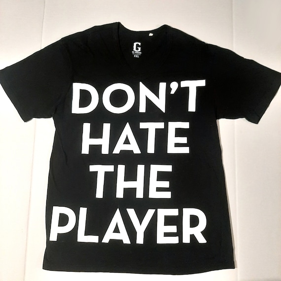 Rare G by Guess black shirt Dont Hate The Player w