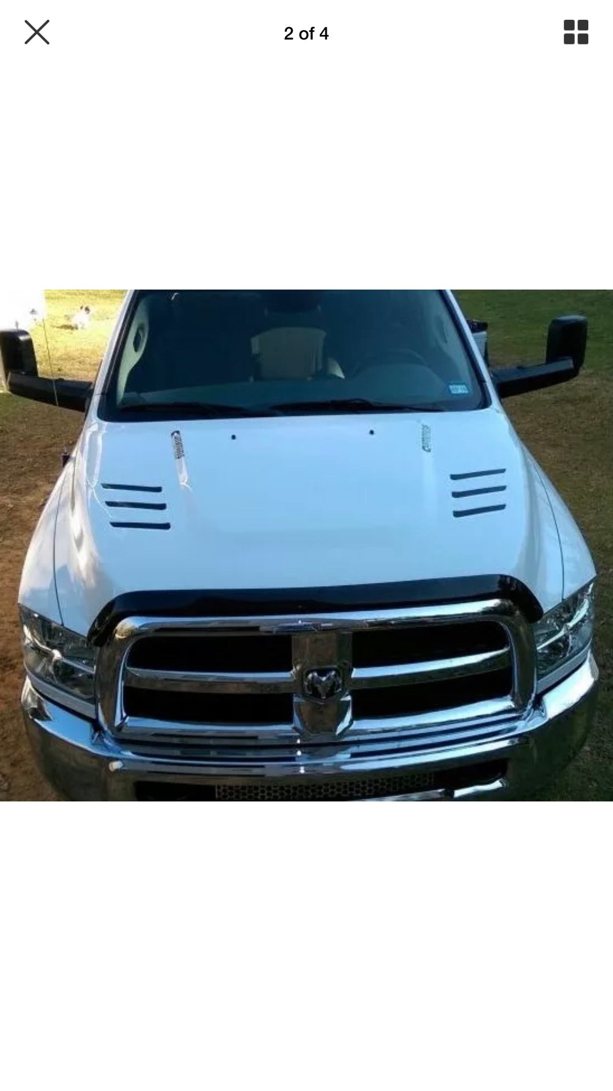 Matte Solid Gloss 10-18 Dodge Ram 2500 3500 HD Decal Sticker Hood Vent Insert Matte Solid Gloss 10-18 Dodge Ram 2500 3500 HD Decal Sticker Hood Vent Insert