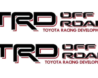 2 TRD Off Road Decals for Toyota Tacoma Tundra Pair Sticker Truck bedside Vinyl