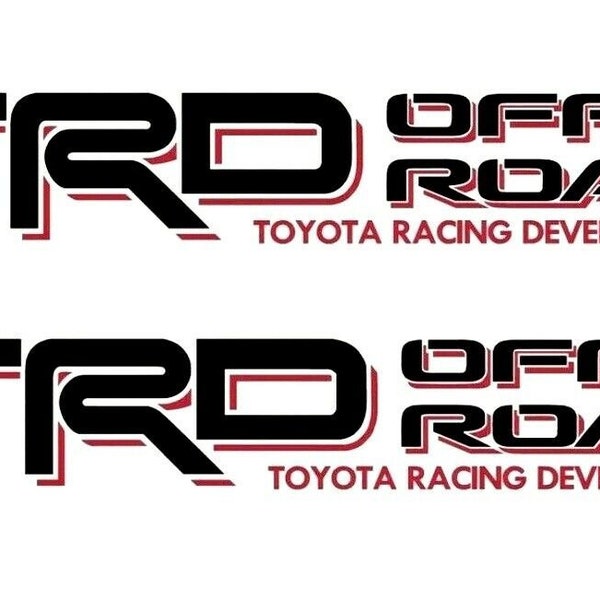 2 TRD Off Road Decals for Toyota Tacoma Tundra Pair Sticker Truck bedside Vinyl