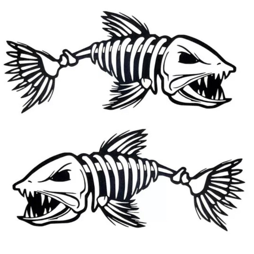 Fish Decals Bone Fish Decals Large Fishing Decals Boat Decals Truck