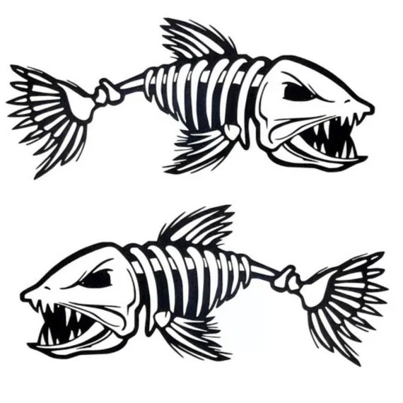Fish Decals - Bone Fish Decals - Large Fishing Decals - Boat Decals - Truck  Decals - Car Decals - Fishing Graphic Decals - Gift Idea