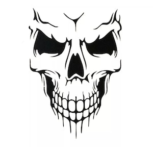 Skull Decal Stickers - Truck Decal - Car Decal - Boat Decal - Skull Vinyl Accessory - Skull Head Decal - Large Skull Decal - Hood Decal