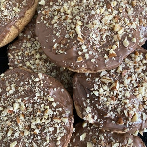 BEST SELLER! Delicious Cookies  Baked Good Made With Belgian Chocolate & Pecan, Homemade, Handmade Fresh, Dozen, 12 units, Christmas Cookies