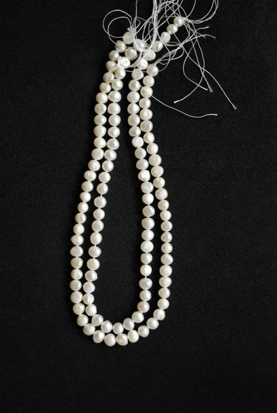Freshwater Baroque Pearls, Vintage Pearls, 6mm 8mm