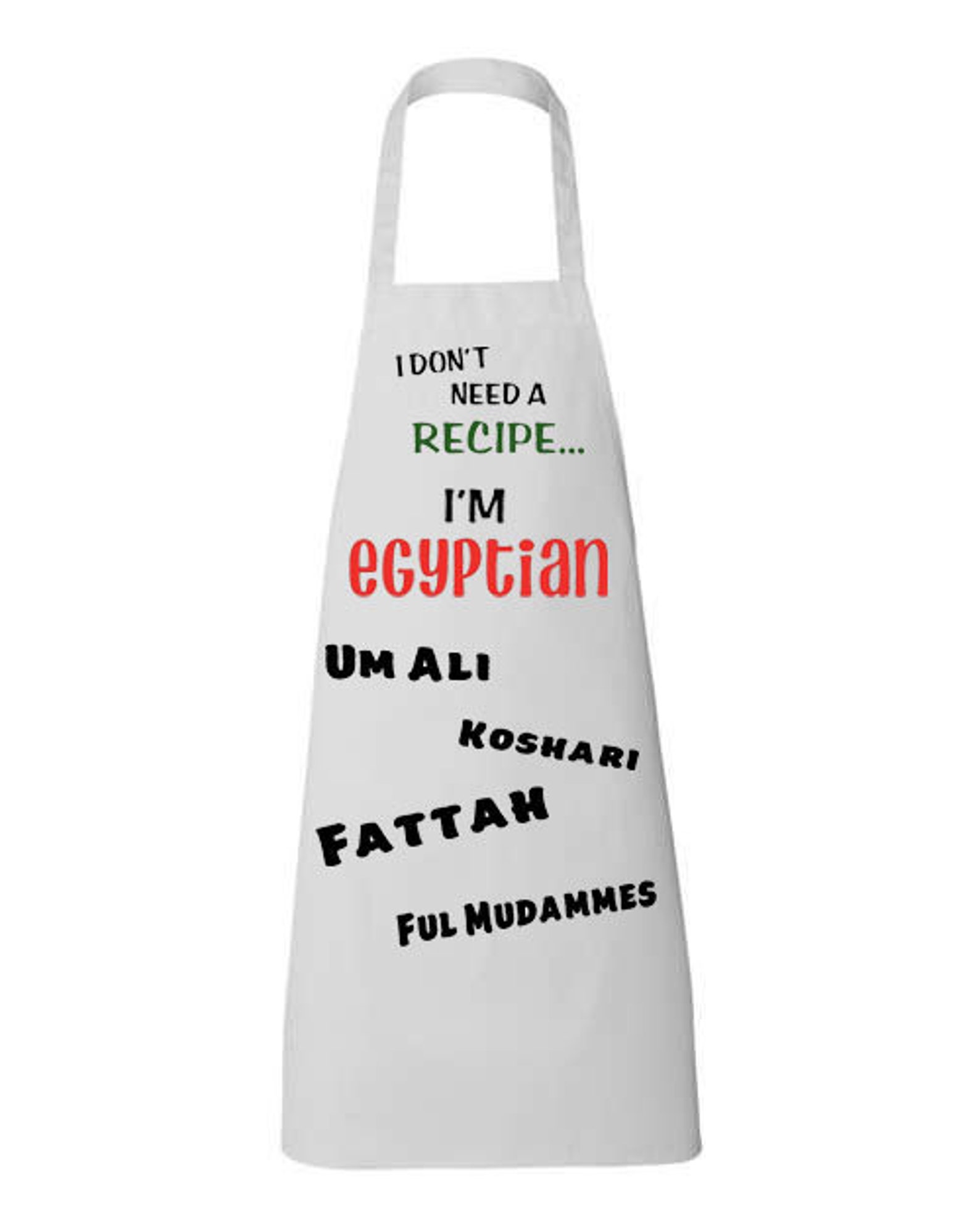 Egyptian Apron Arab Apron No Recipe Needed Kitchen Cooking Etsy
