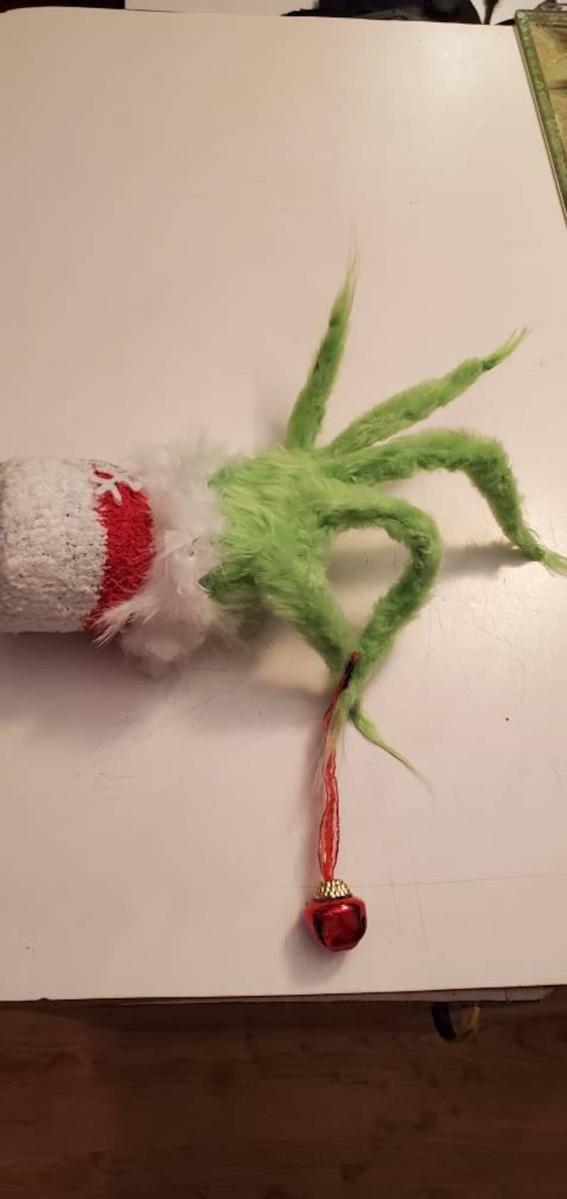 Grinch hand holding ornament Christmas tree ornament | Etsy