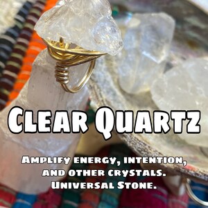 ZTG Healing Crystals Wire Wrap Rings