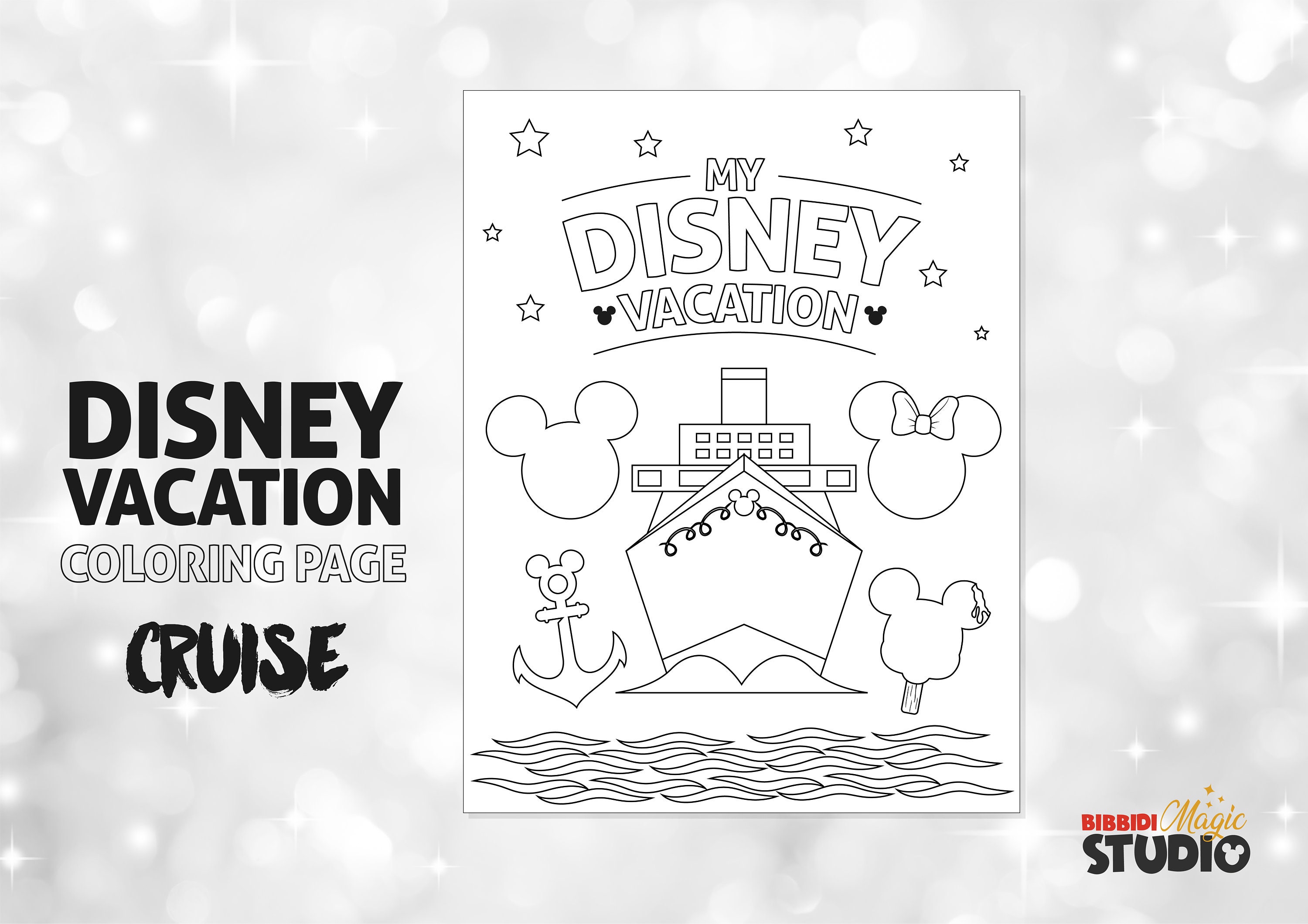 Disney Cruise Line Coloring Pages