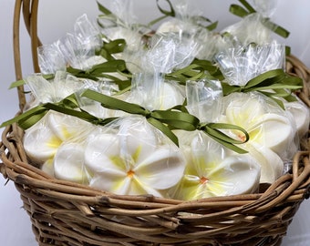 Hawaiian White Plumeria soap | Party favors | Bridal shower favors | Welcome gift | Free personalized tag