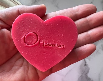 Heart shaped soap 2 oz RED Box or BAG | Birthday-Valentine-Wedding Party Favors | Xmas gift | ***FREE personalized tag***