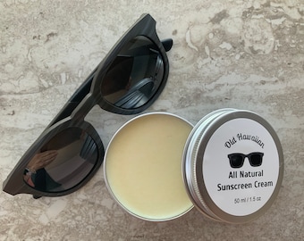 All Natural Sunscreen Balm with non-nano Zinc oxide & Red raspberry seed oil