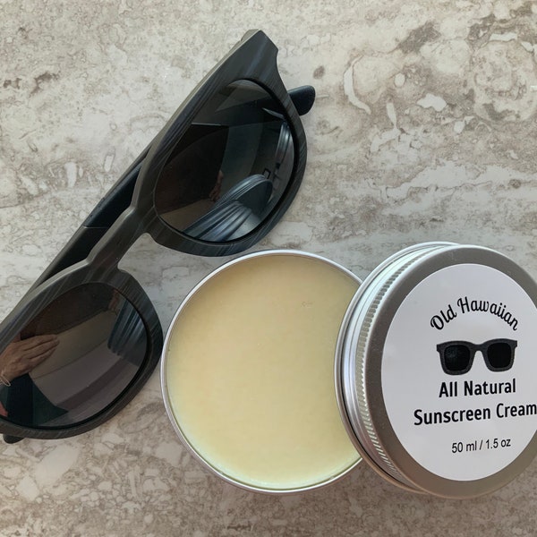 All Natural Sunscreen Balm with non-nano Zinc oxide & Red raspberry seed oil