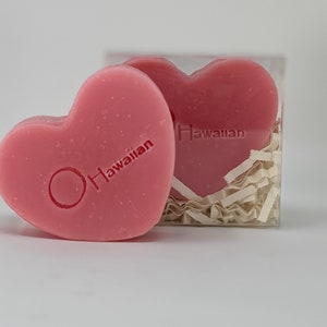 BULK Purchase Heart shaped soap 2 oz in a BOX Valentines Day gift Mothers Day gift Party Favors No Ribbon No Tag PINK Guava