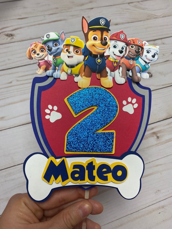Paw Patrol Cake Topper / Paw Patrol Birthday / Paw Patrol Etsy