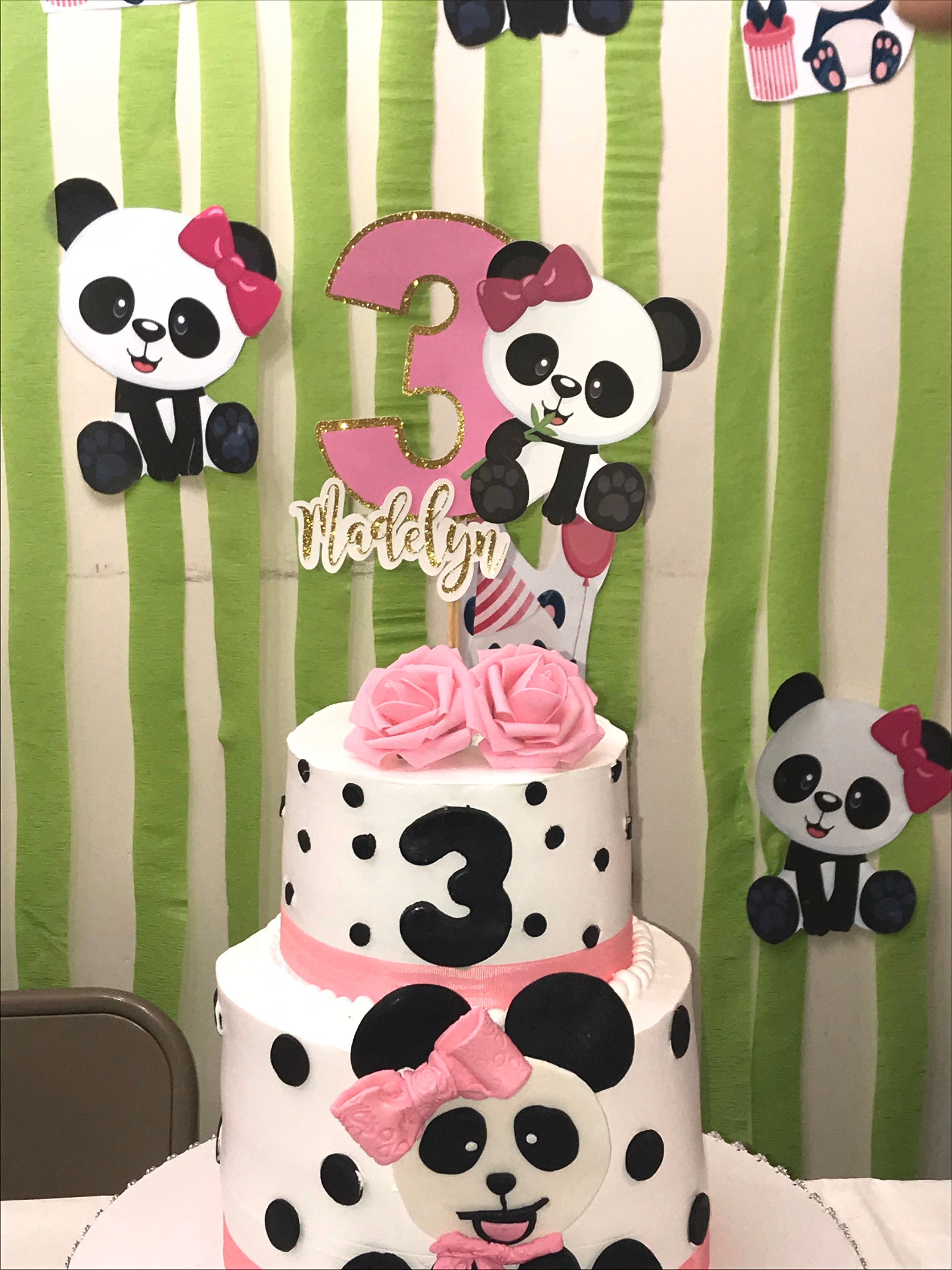 Big Dot of Happiness Party Like a Panda Bear - Birthday Party Cake  Decorating Kit - Happy Birthday Cake Topper Set - 11 Pieces - Walmart.com