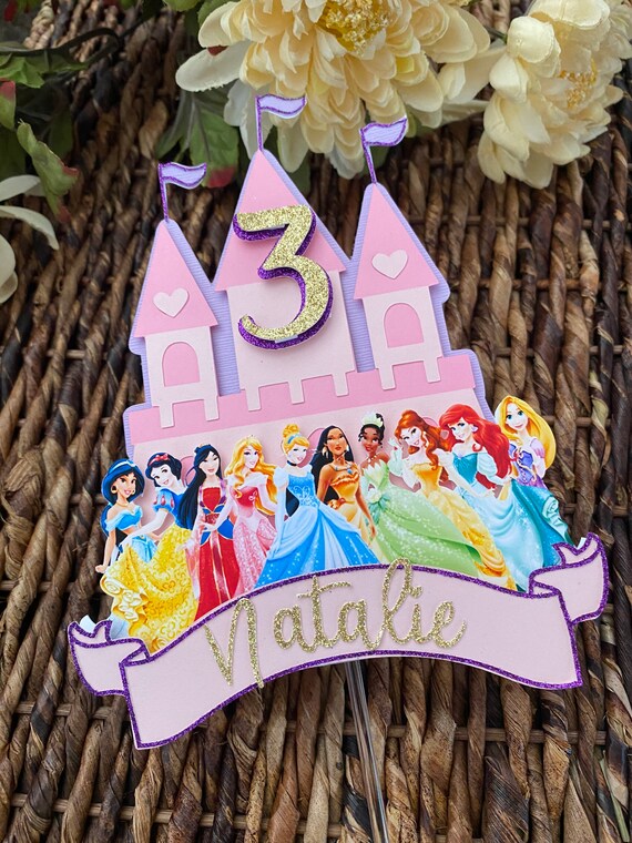Disney Princess cake topper Disney Princesses cake topper Etsy