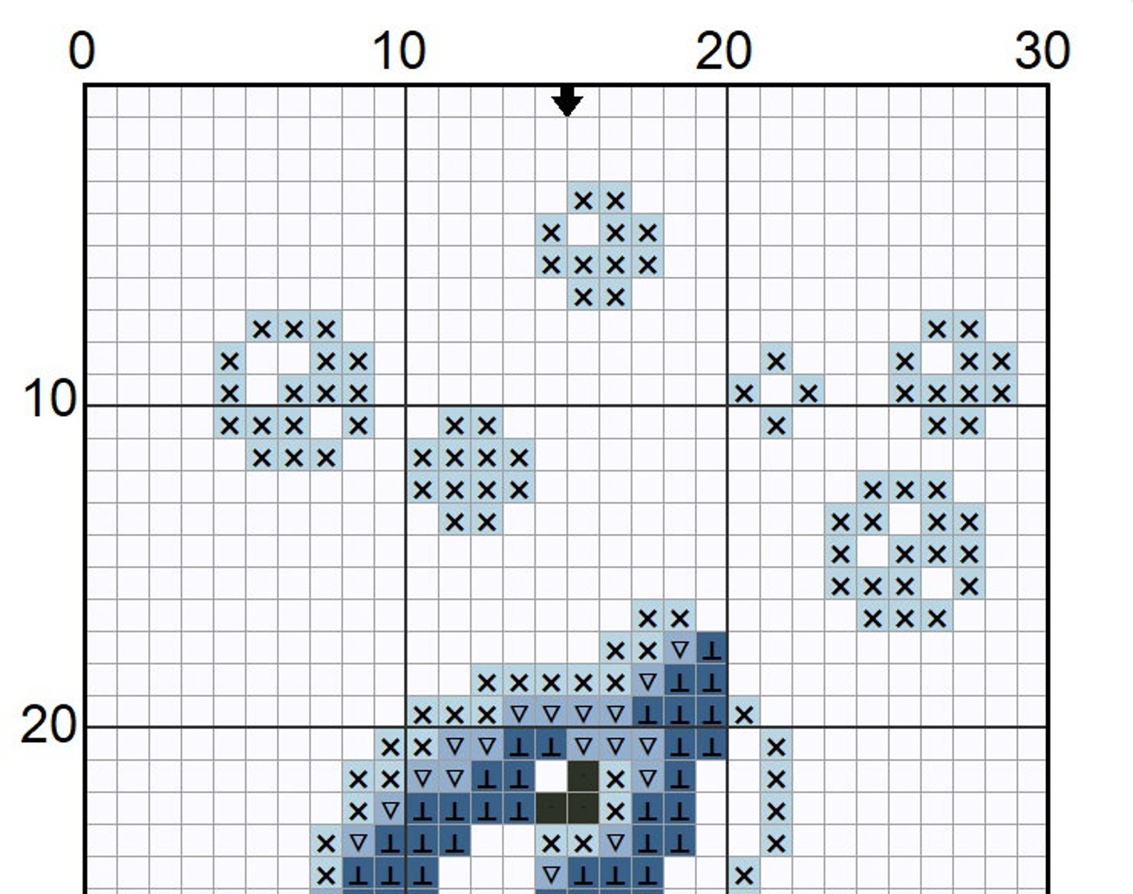 Dolphin Cross Stitch Bookmark Pattern PDF Ocean Bookmark - Etsy