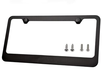 Screw Caps Gorillaz Black License Plate Frame
