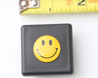 Yellow Smiley Face Hitch Cover Plug Funny Novelty