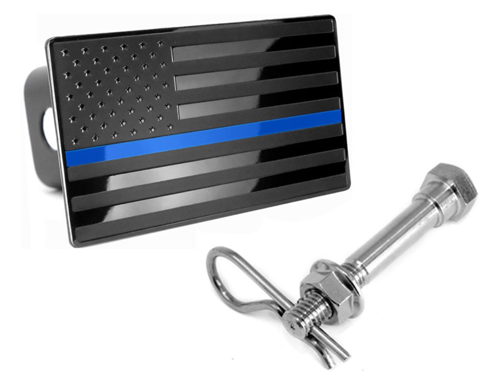 American Flag Emblem Metal Trailer Hitch Cover black With Etsy