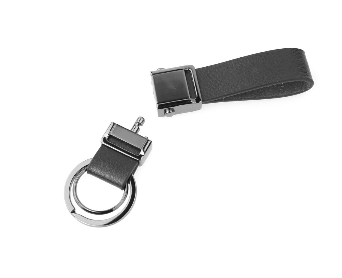 Genuine Leather Valet Keychain in a Gift Box Elegant Key Chain Etsy