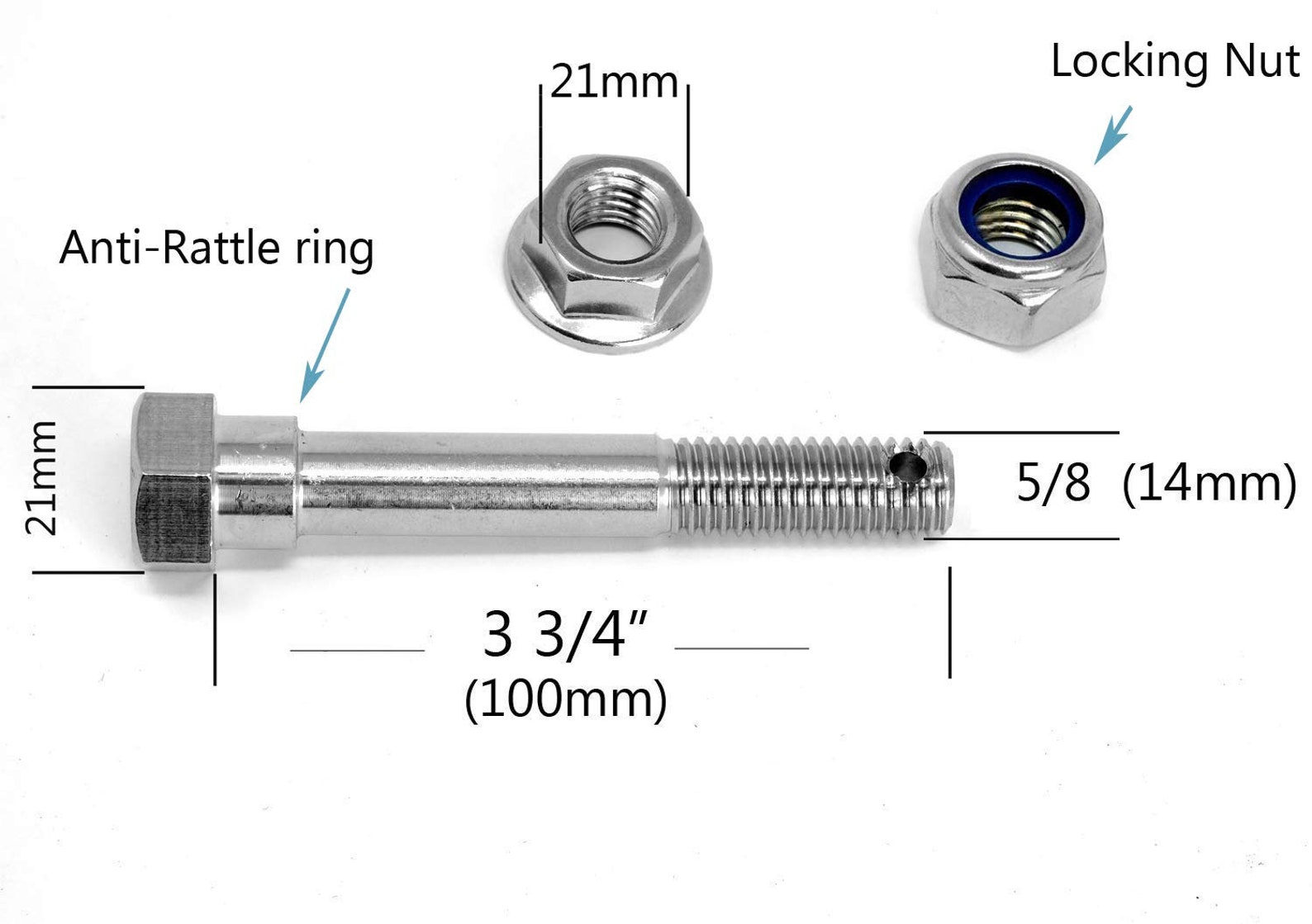 AntiRattle Stainless Steel Trailer Hitch Pin Bolt Keeper Grip Etsy