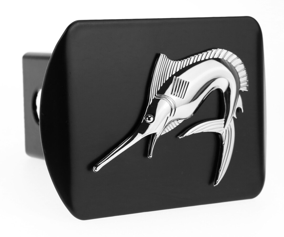 Marlin Swordfish Fishing Fish 3D Chrome Emblem Hitch Cover Etsy