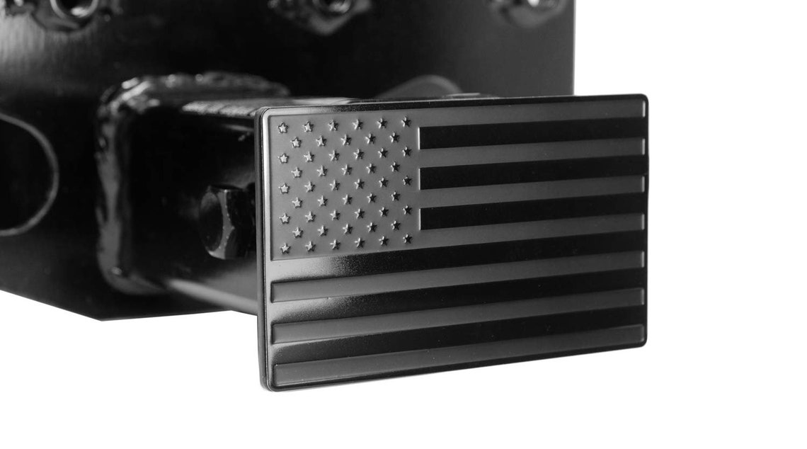 American Black Flag Metal Trailer Hitch Cover Etsy