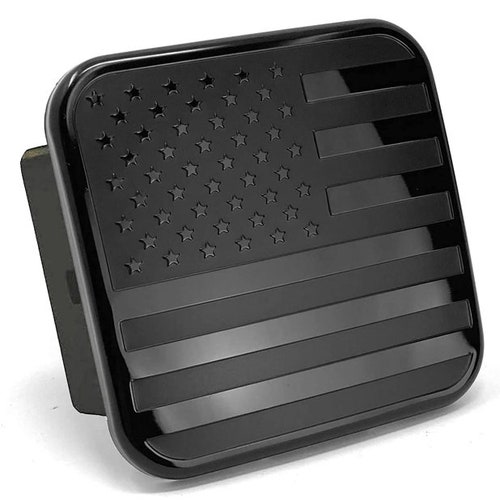 American Flag Hitch Cover Black and Red Fits 2 Receivers Etsy