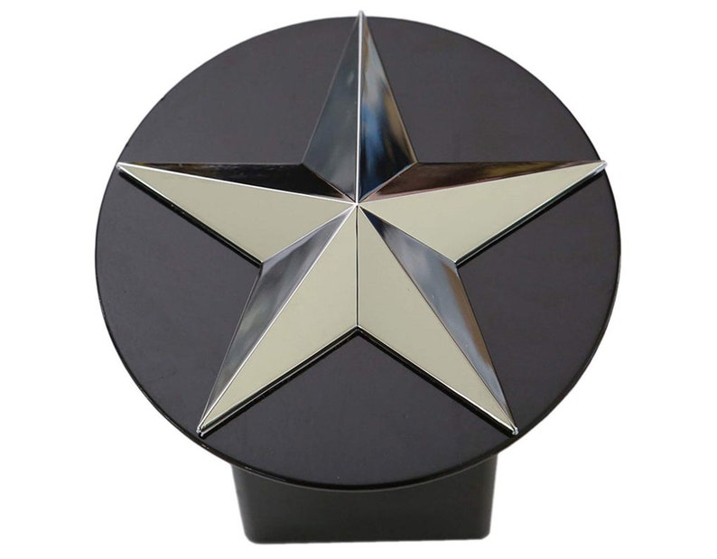 Texas Lone Star 3d Chrome Emblem Trailer Metal Hitch Cover Etsy