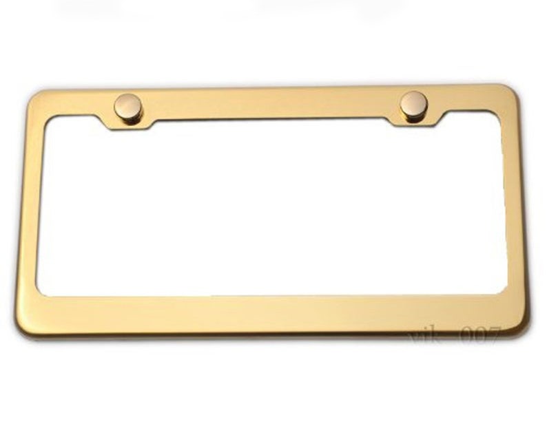 Stainless Steel License Plate Frame gold Etsy