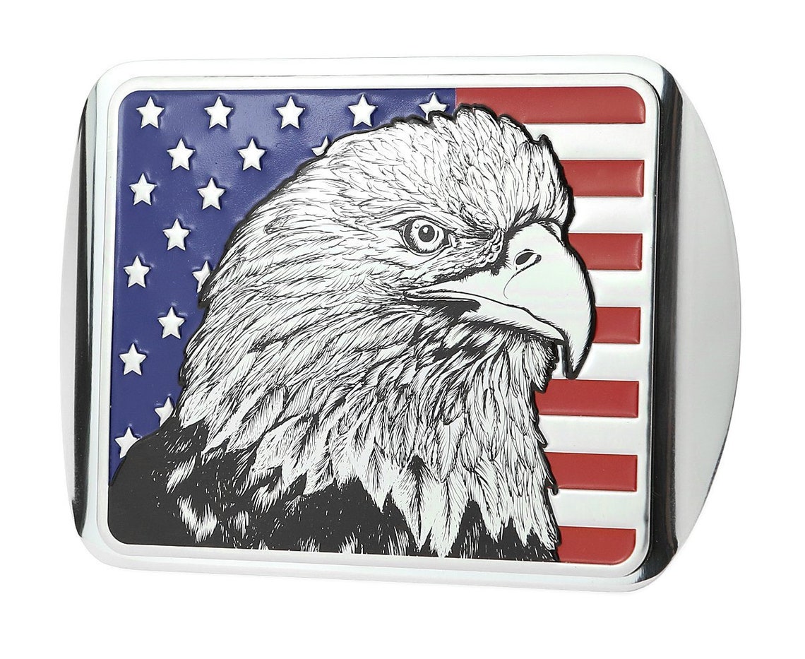 USA American Flag Stainless Steel Trailer Hitch Cover Fits Etsy