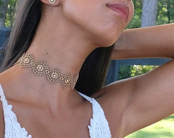 Lace Choker - Etsy