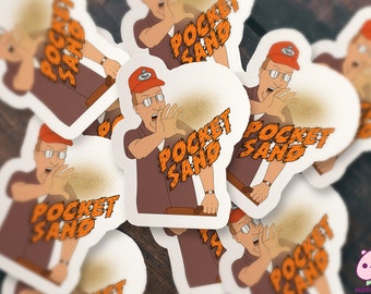 Dale Gribble Pocketsand Shashasha Vinyl Decal Stickers, Laptop Decal, King of the Hill Sticker, Popular Now Sticker