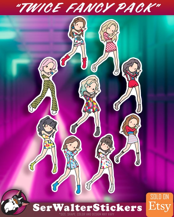 Fancy Twice Full 2 Inch Sticker Pack K Pop Vinyl Decal Twice Etsy