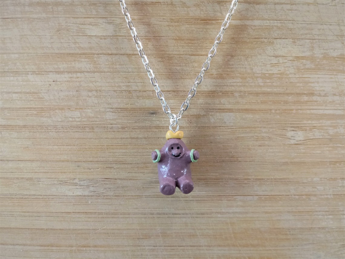 The King / Polymer Clay / Crown / Creature / Charm / Necklace | Etsy