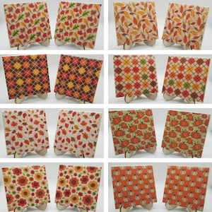Fall Ceramic Coasters, Set of 2, Fall Decor - Etsy