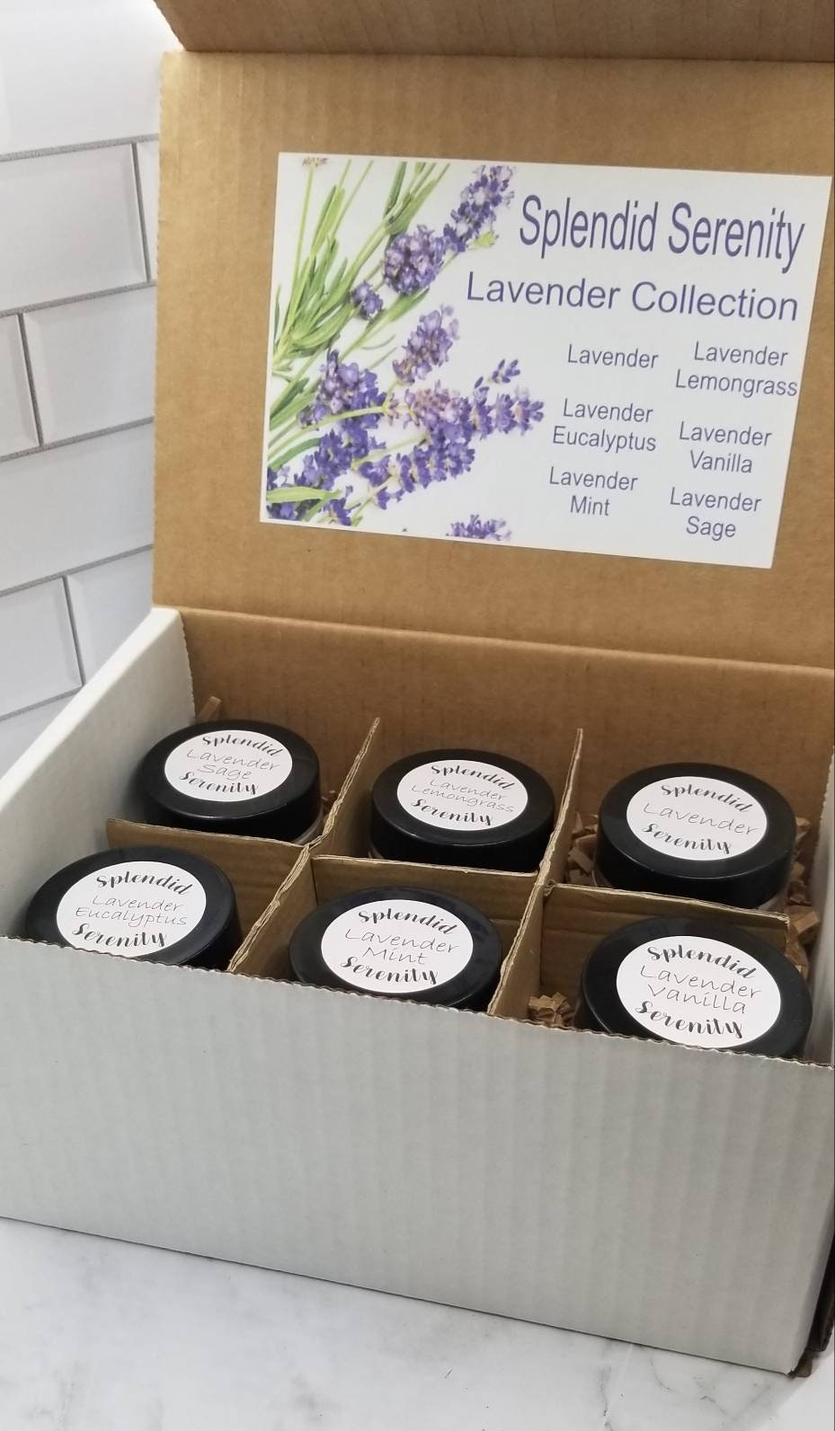Lavender Candle Sample Set 6 Lavender Scent Combinations Etsy