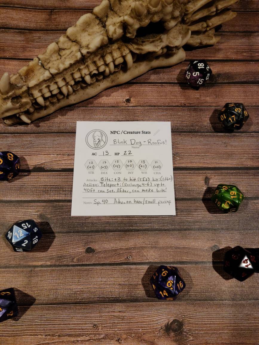 Paper & Party Supplies Paper 25 sheets Character Description NPC Dnd ...