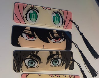 anime art bookmark etsy