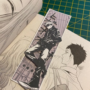 3D Anime Gojo/ Toji/ sukuna Bookmark 3D standee Jujutsu sorcerer Manga sketch bookmark paper anime bookmark Handmade anime gift Gojo