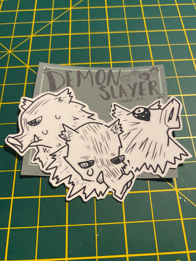Demon Killer Manga Sketch Sticker Pack ~ Demon Hunter ~ Water-resistant