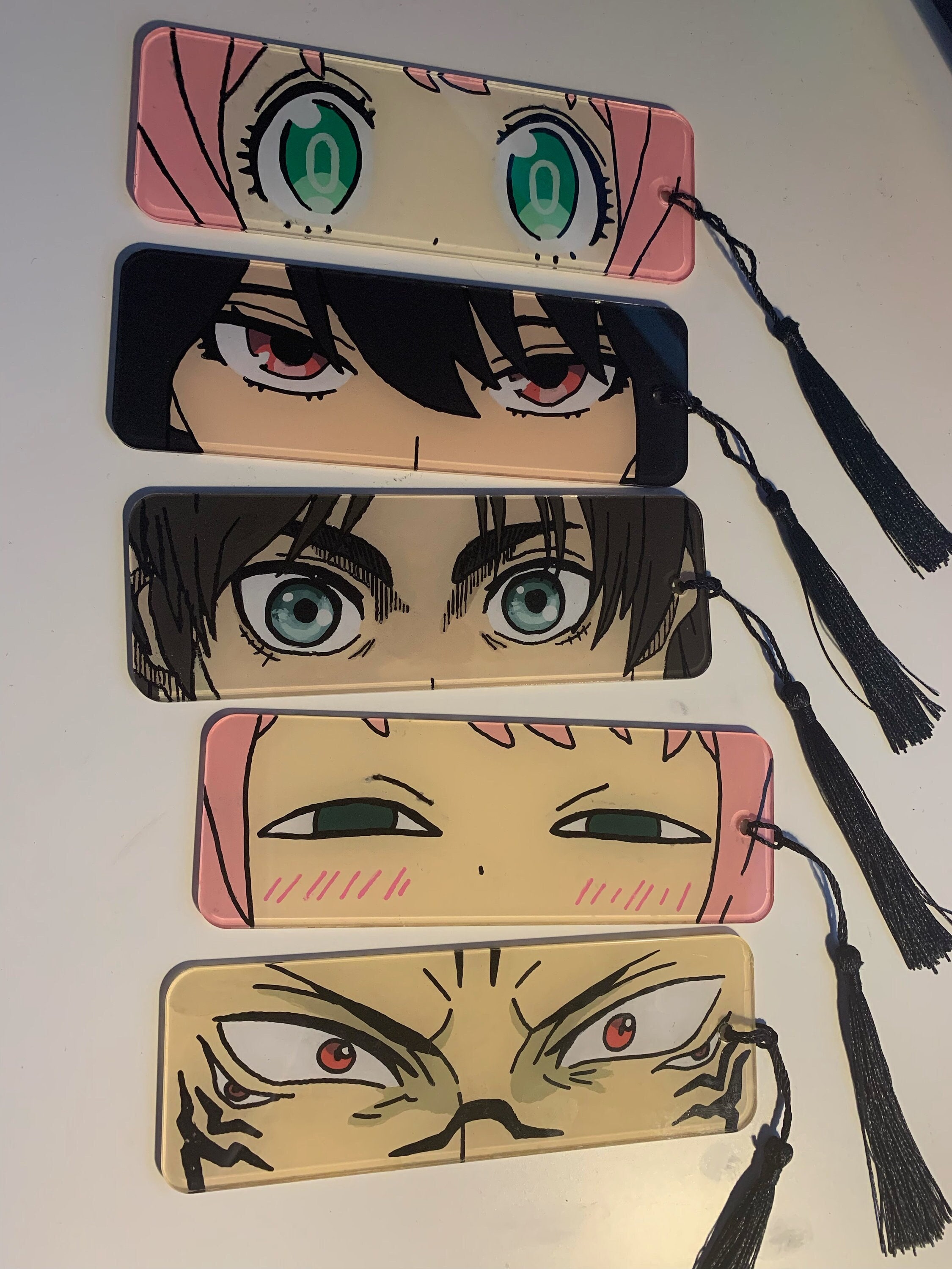 Anime Bookmark Hand Painted Anime Bookmark Manga Bookmark - Etsy