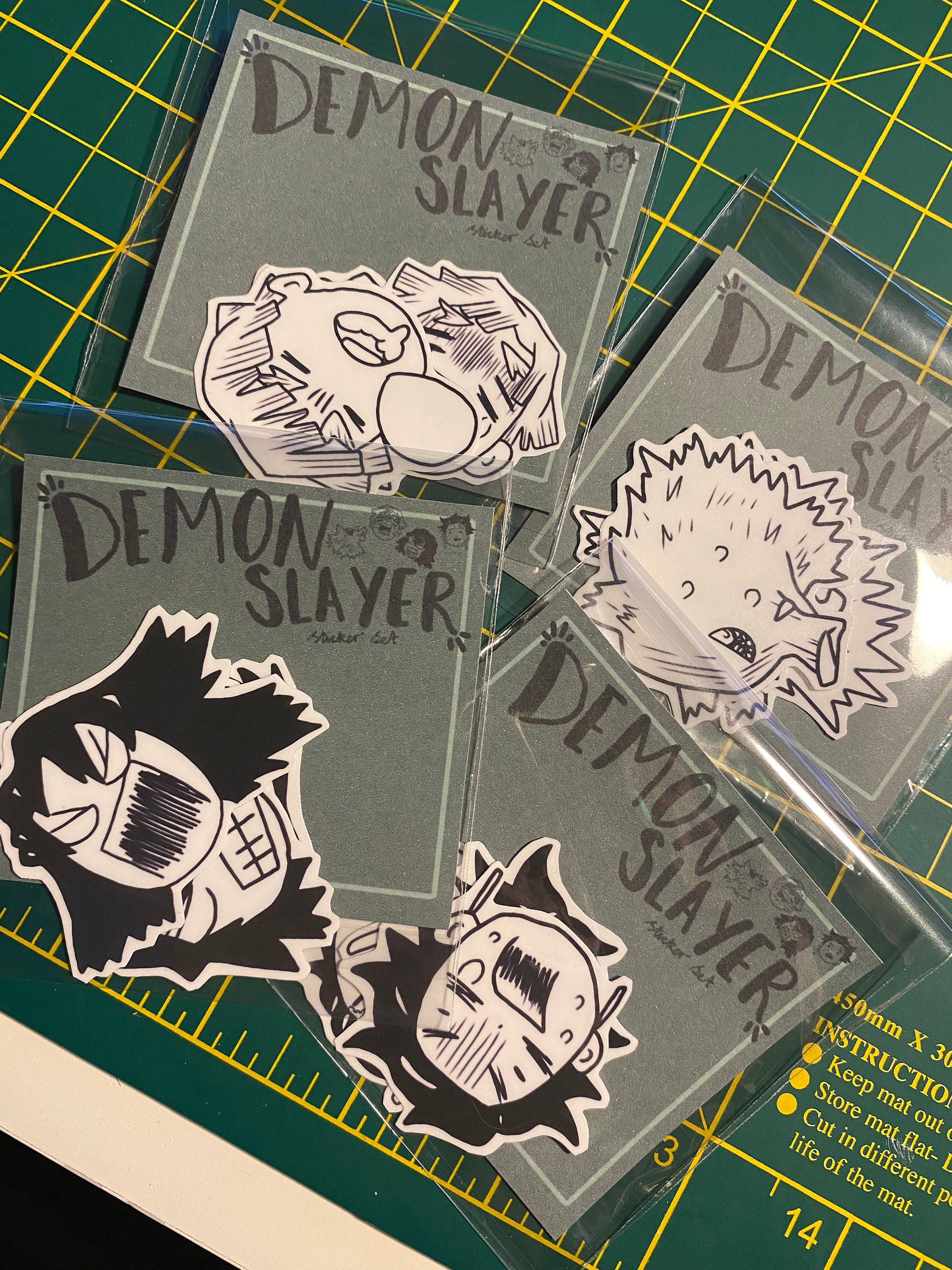 Anime Sticker Killer Demon, Demon Hunter Sticker, Kill Stickers