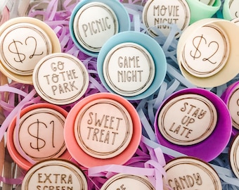 Chore Tokens | Chore Prize Reward Tokens | Set of 21