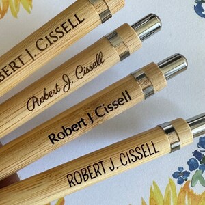 PERSONALISED FOOTBALL CLUB Gift - Bamboo Pen Engraved - Premier League